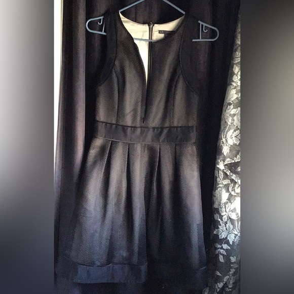 Armani Exchange netted, black and cream dress - Picture 2 of 13